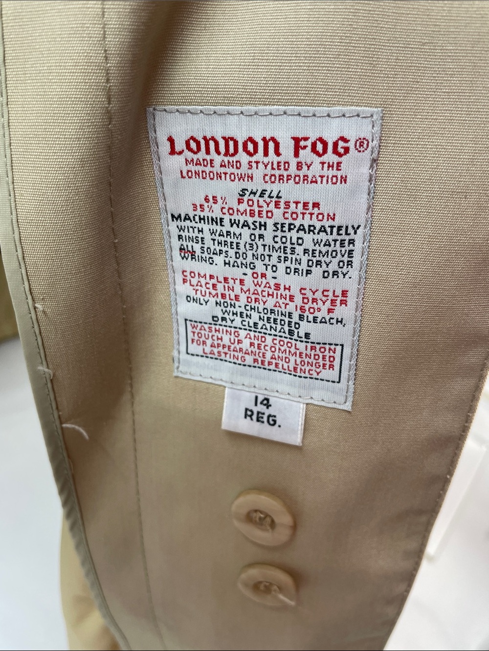 LONDON FOG WOMENS TRENCH COAT REMOVABLE LINING AND HOOD FTL-07-021 - Picture 5 of 10